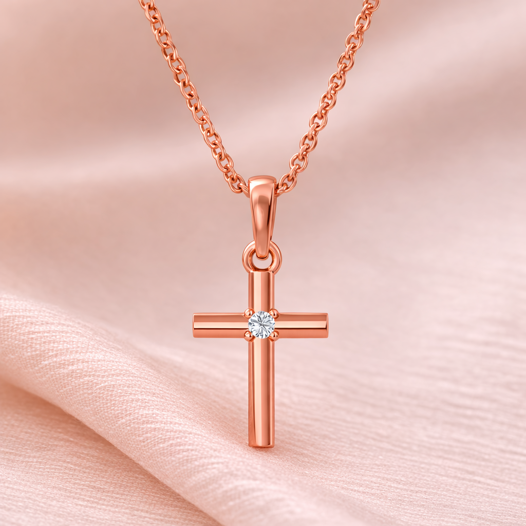 Gold Diamond Cross