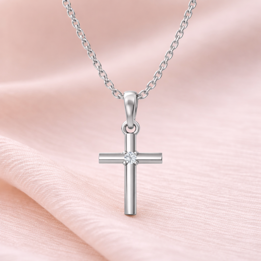 Gold Diamond Cross